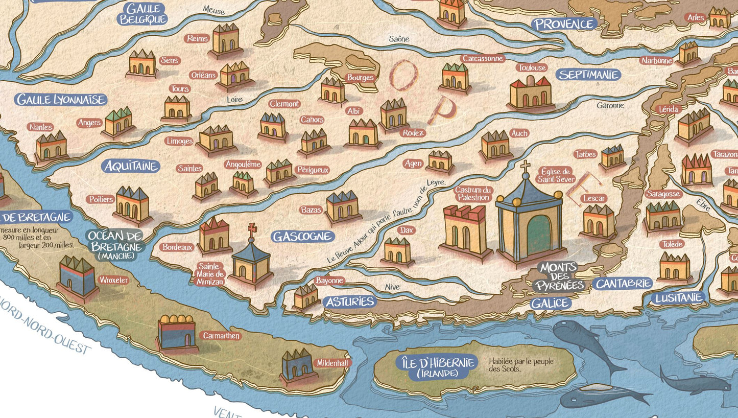 Mappemonde du Beatus de Saint-Sever (XIe)